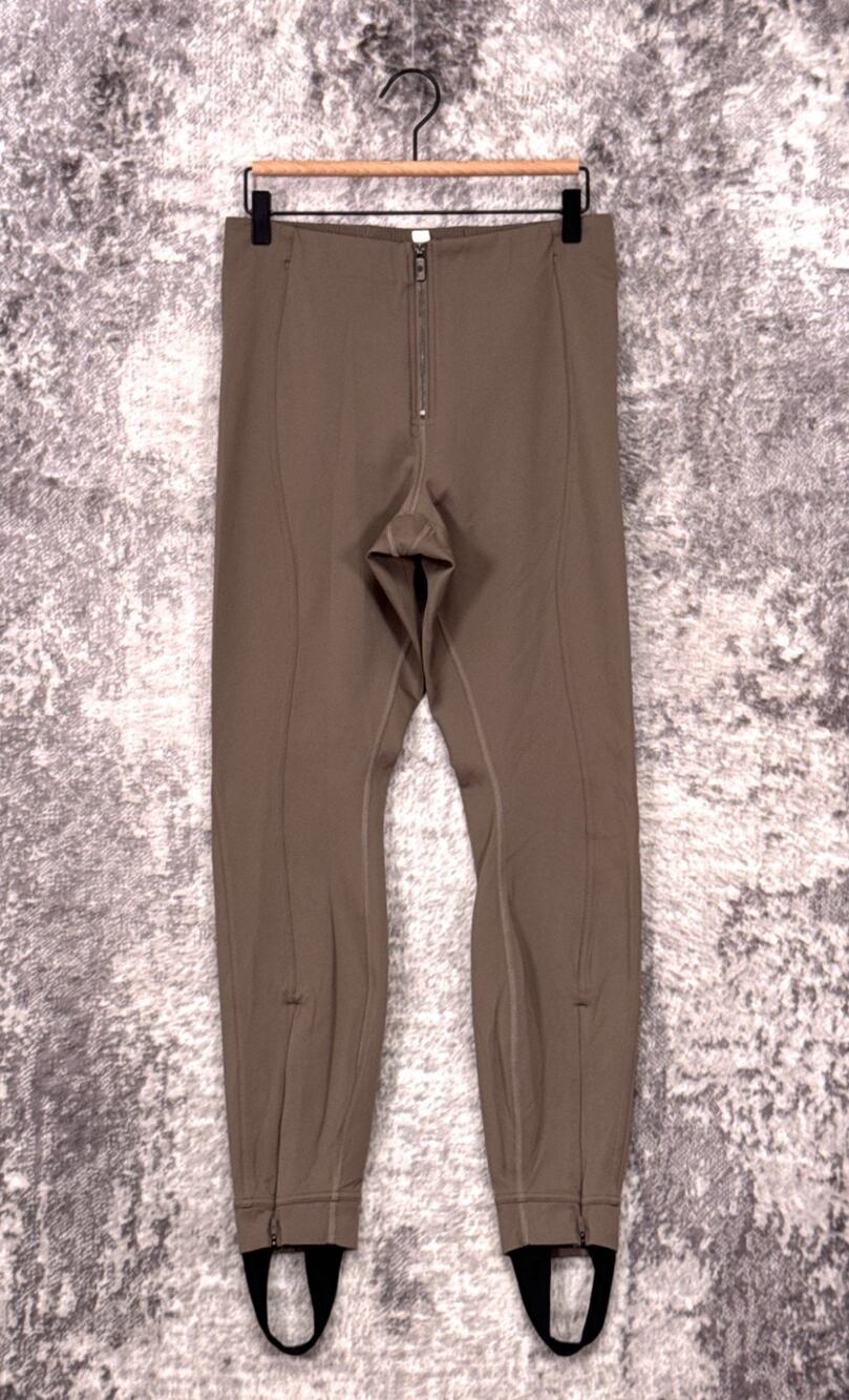 Lululemon Pants Large Womens Pull On Zip Front Full Length Stirrups In Ultralu